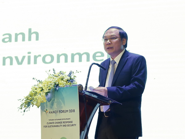 Diễn đàn Hà Nội 2018 về Hướng đến phát triển bền vững: Ứng phó biến đổi khí hậu vì bền vững và an ninh